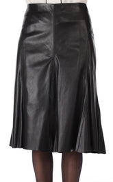 Women Genuine Leather Skirt WS 03